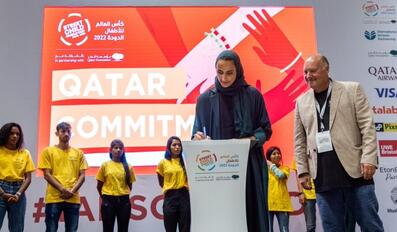 Sheikha Hind Signs Qatar Commitment Document to Strengthen Young People Voices in the World